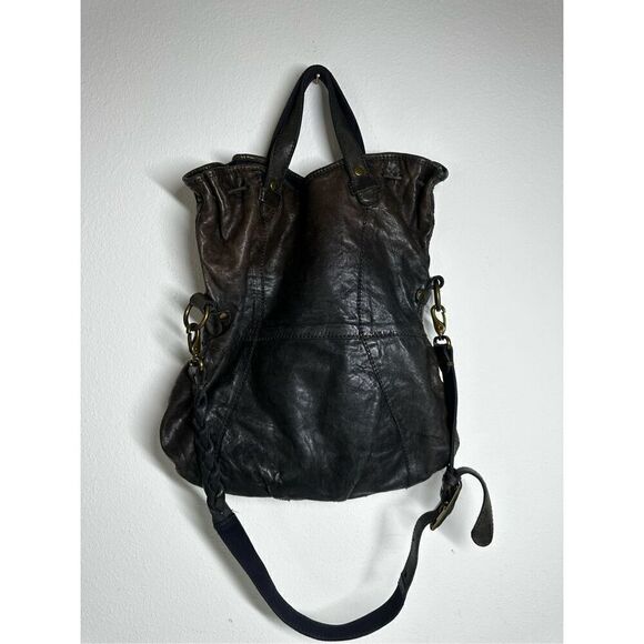 Lucky Brand Black Italian Lamb Leather Shoulder Crossbody Bag - Picture 2 of 13